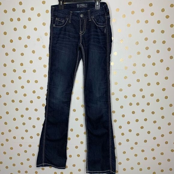 Silver Jeans Frances 18” Low Rise Bootcut Jeans 25 - Picture 1 of 7